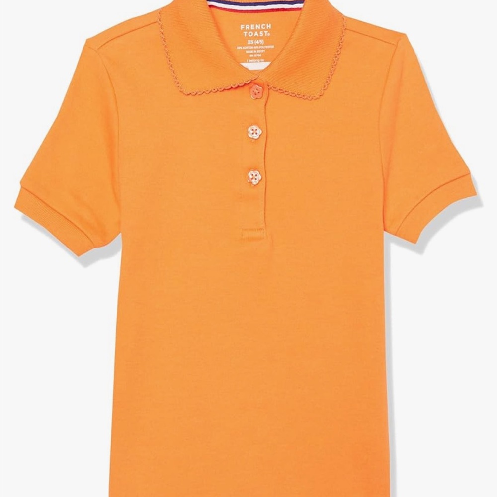 French toast polo size large for young ladies xs